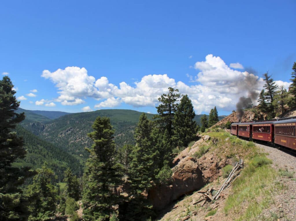 View while on the Cumbres and Toltec Scenic Railroad