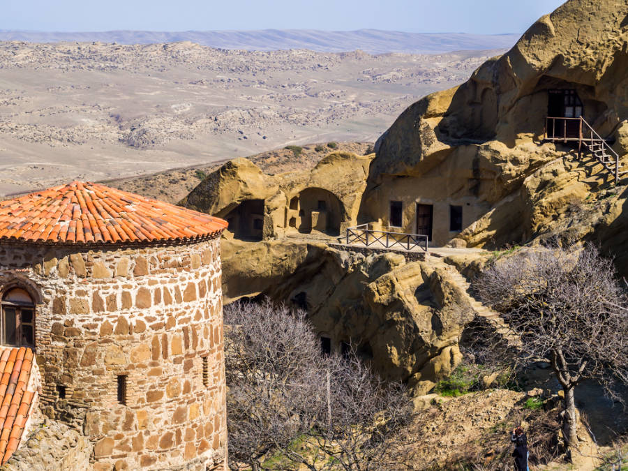 View of the David Gareji Caves