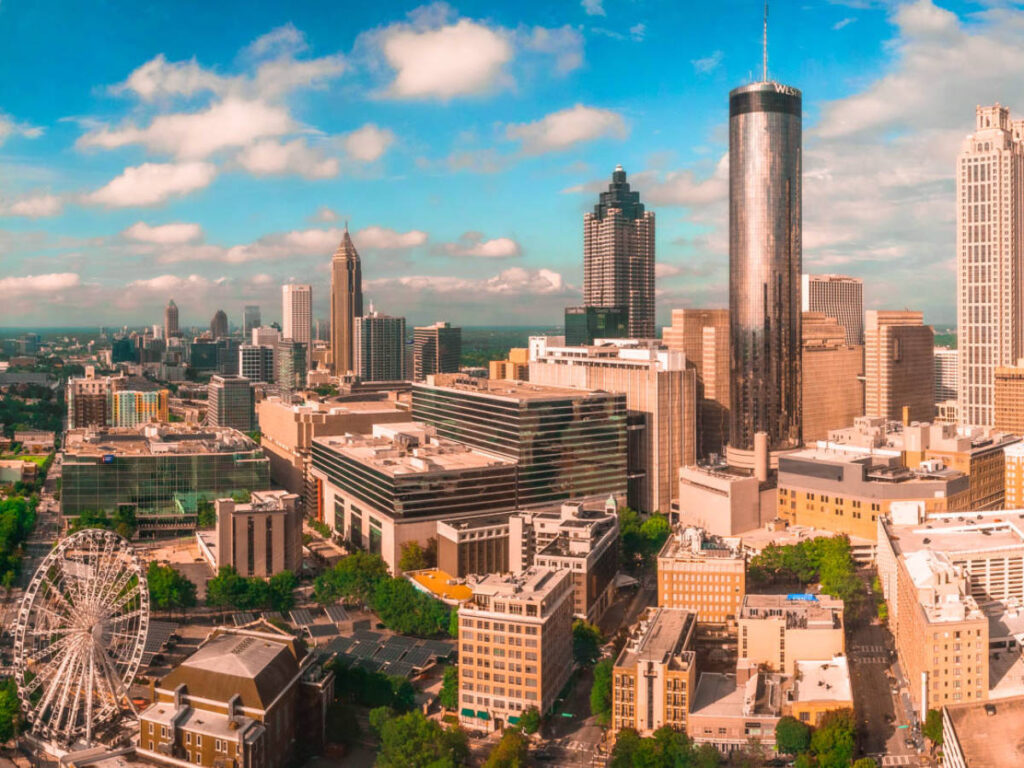 View of the Downtown Atlanta skyline at daytime