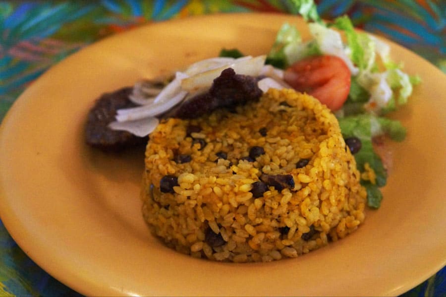 A Puerto Rican cuisine on a plate in Deaverdura