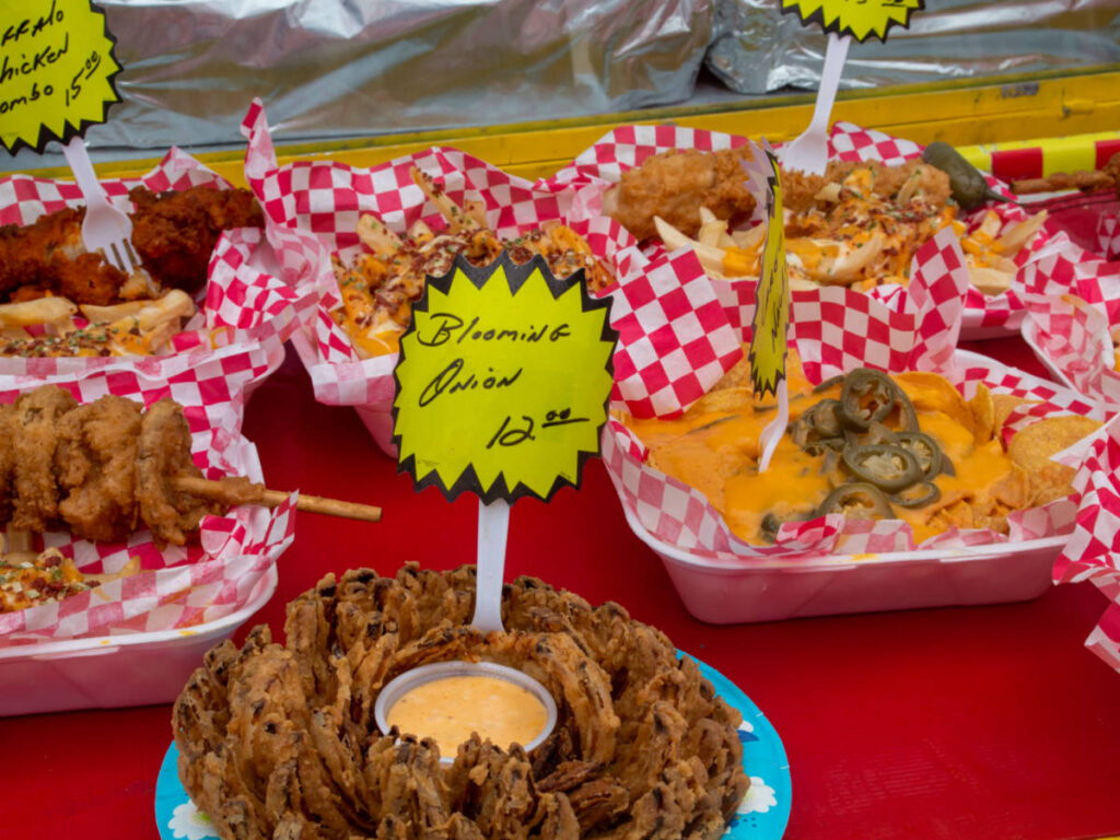 Deep fried food at Wilson County Fair