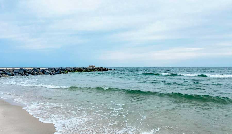 View from the shoreline of Democrat Point