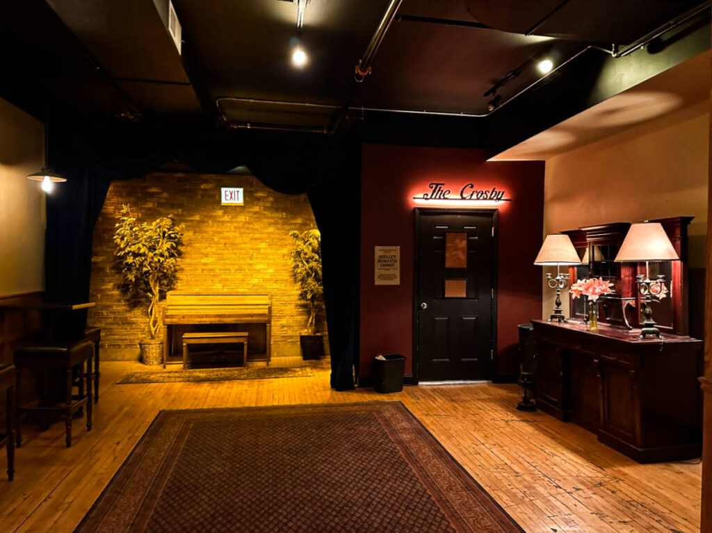 View inside the Den Theatre