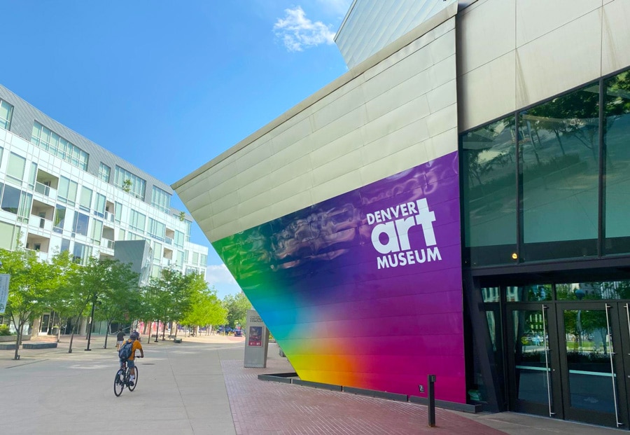 View outside the Denver Art Museum