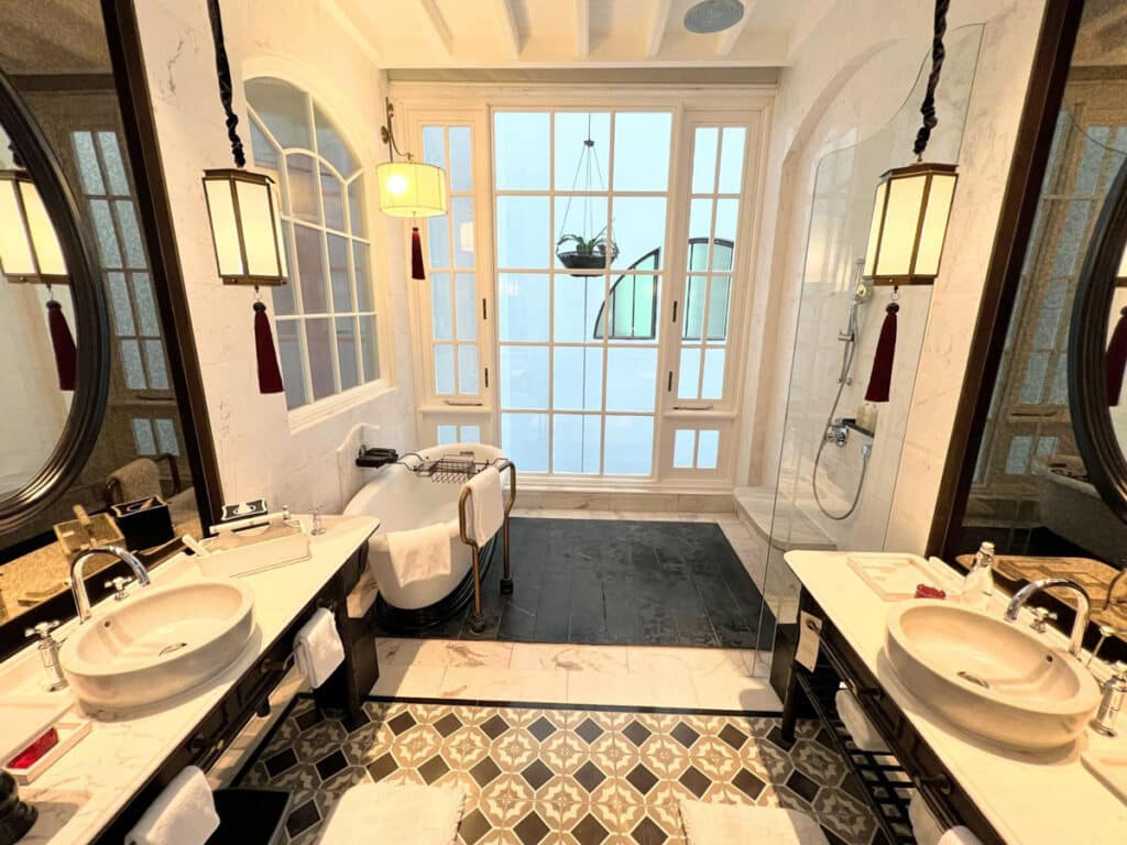 View from the inside of a bathroom in Department of Conchology