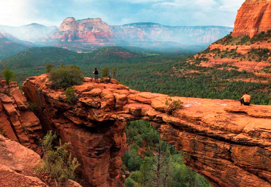 The breathtaking view from Devil's Bridge in Sedona