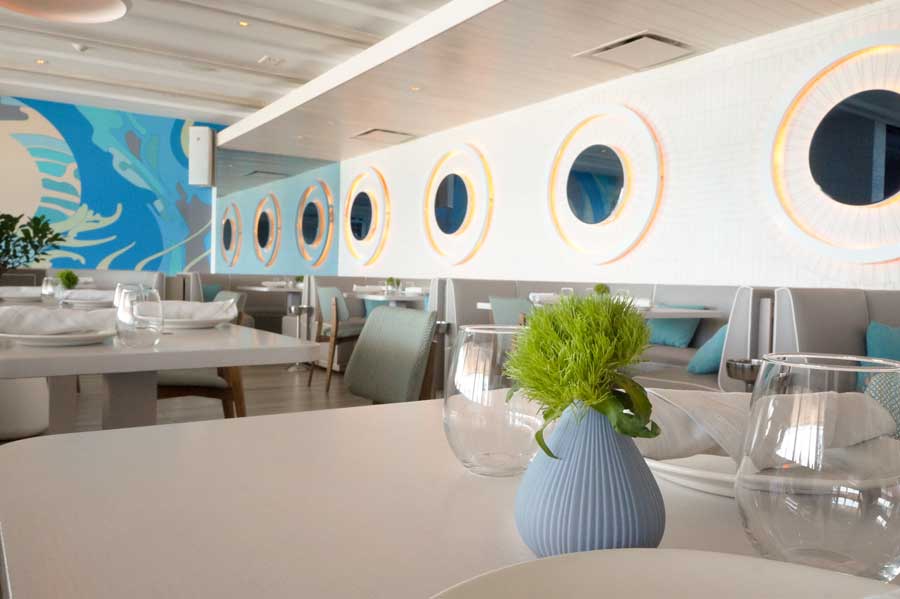 View from a table in a dining area in Condado Ocean Club