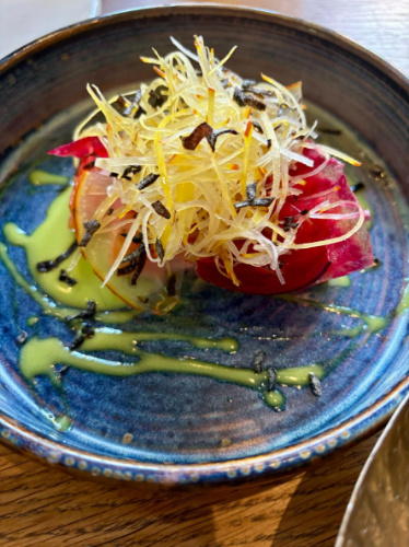 One of the dishes available in Taka Marylebone