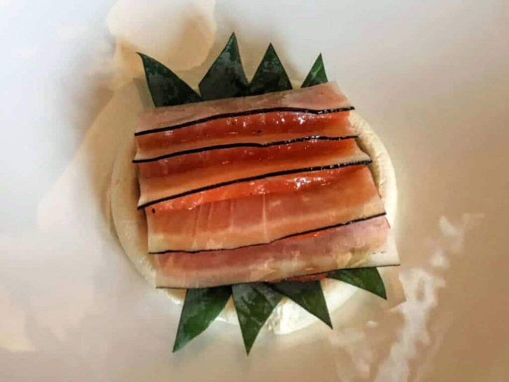 A dish served in Restaurant Palais Royal