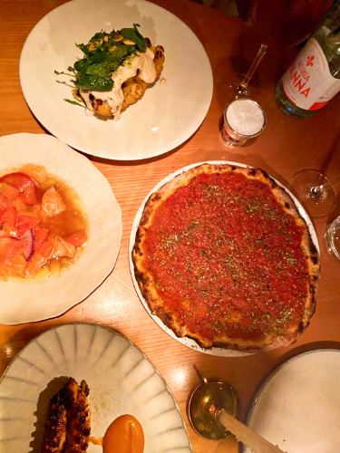 Closeup look at the dishes from Chiltern Firehouse