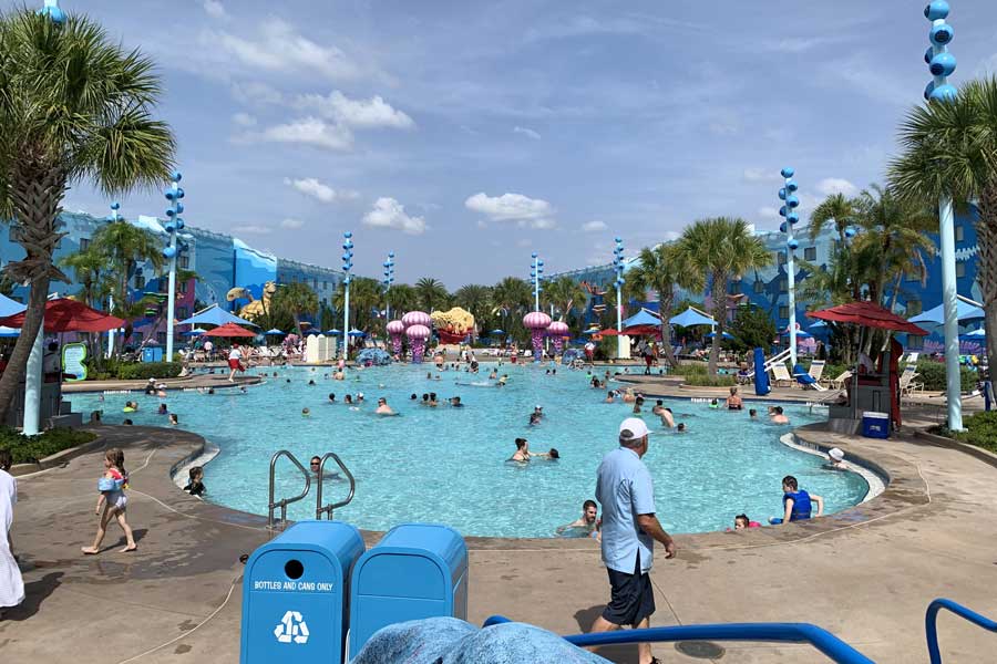 People enjoying their day in Disney’s Art of Animation Resort