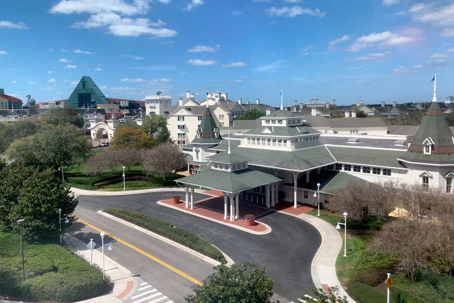 Overlooking view from the Disney’s Boardwalk Inn & Villas