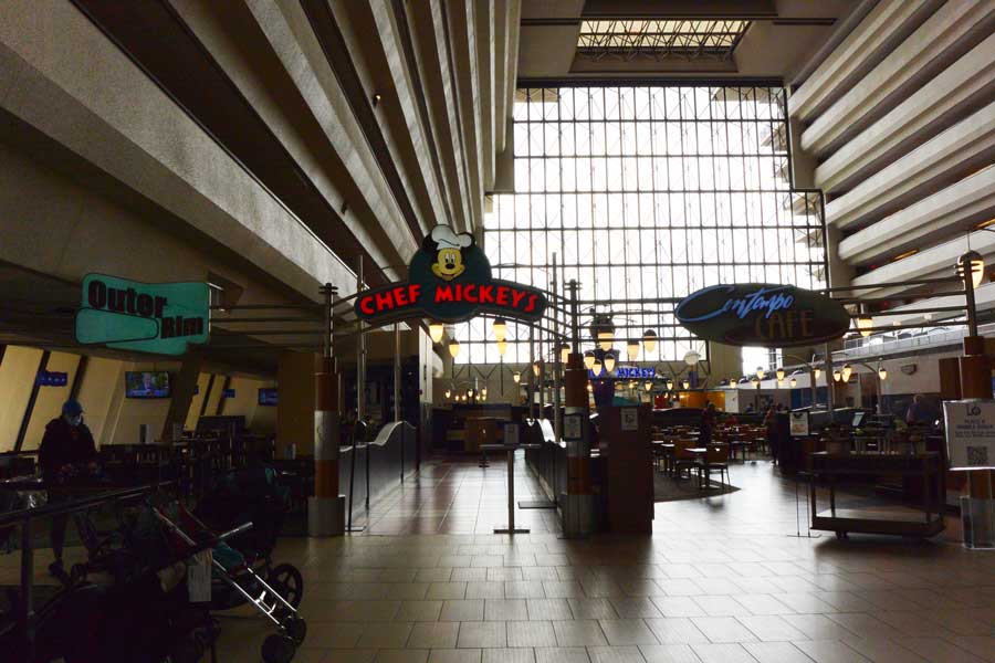 View from the inside of Disney’s Contemporary Resort