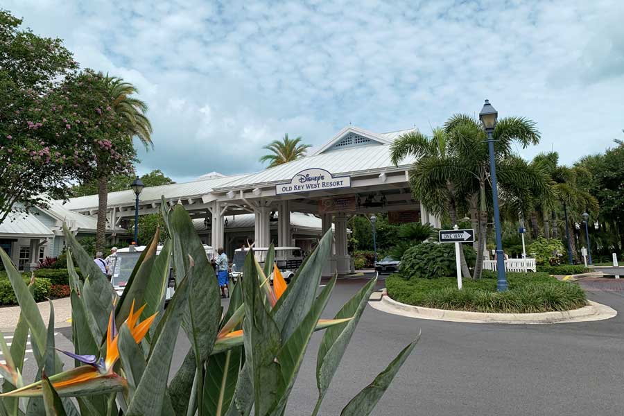 The entrance to Disney’s Old Key West Resort