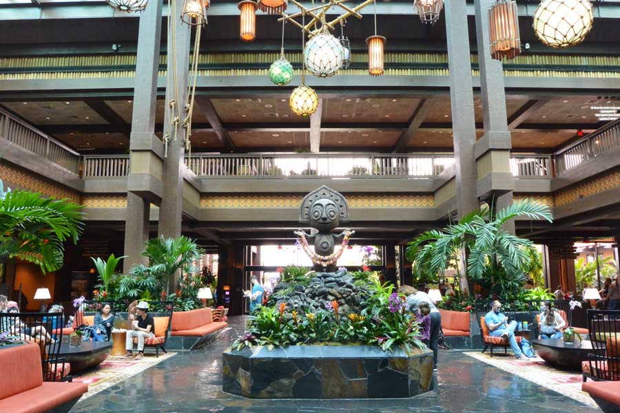 View from the inside of Disney’s Polynesian Village Resort