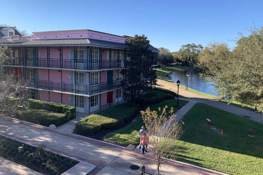 View from the Disney’s Port Orleans Resort - French Quarter