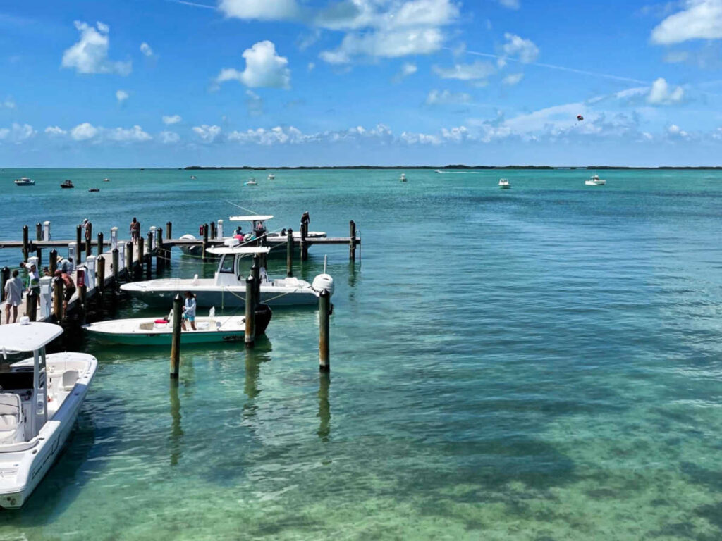 Overlooking view of the docked boats at Playa Largo Resort & Spa
