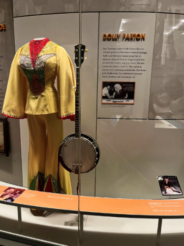 One of Dolly Parton’s stage costumes displayed in Tennessee State Museum