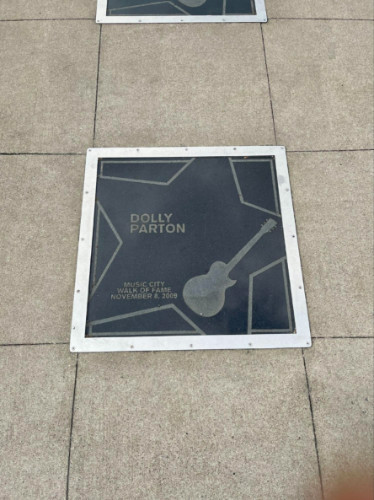 Dolly Parton’s star at the Music City Walk of Fame