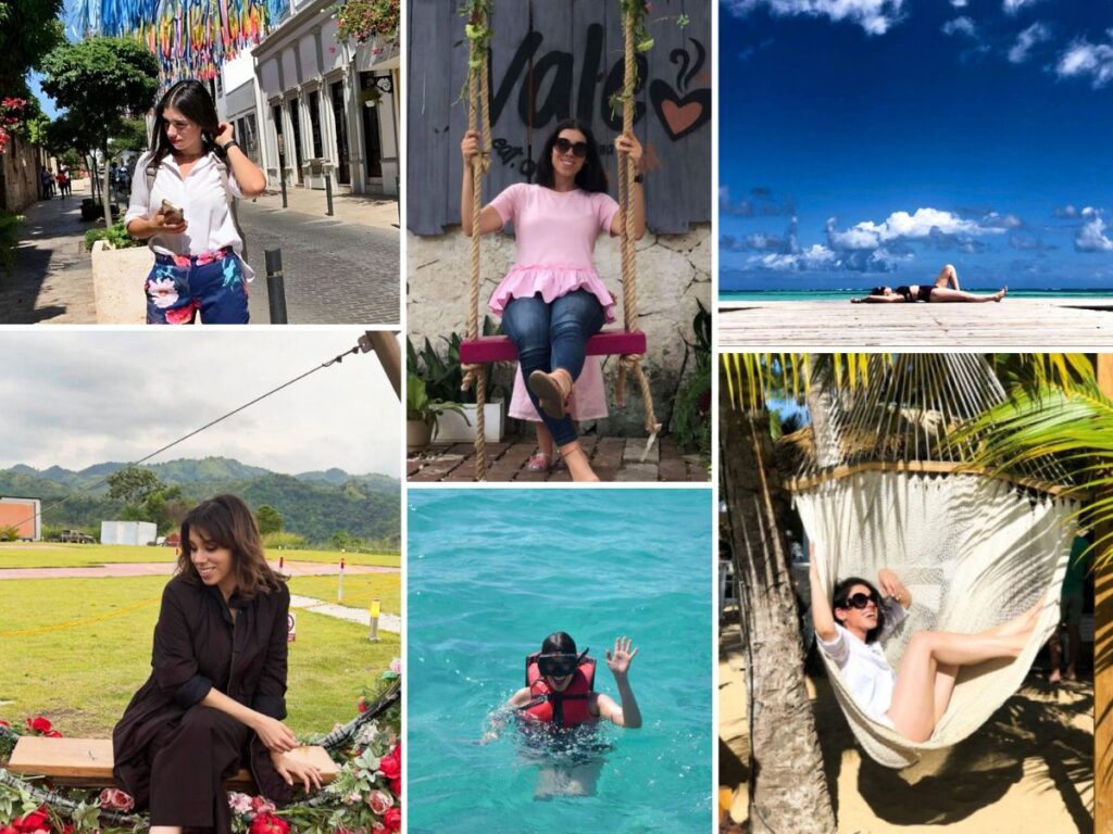 A photo collage of Dominican Republic writer