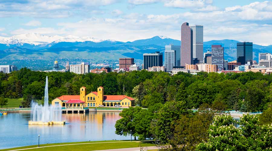Overlooking view of Downtown City Park