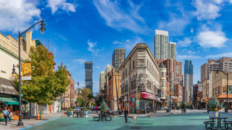 View of buildings in Downtown Jersey City