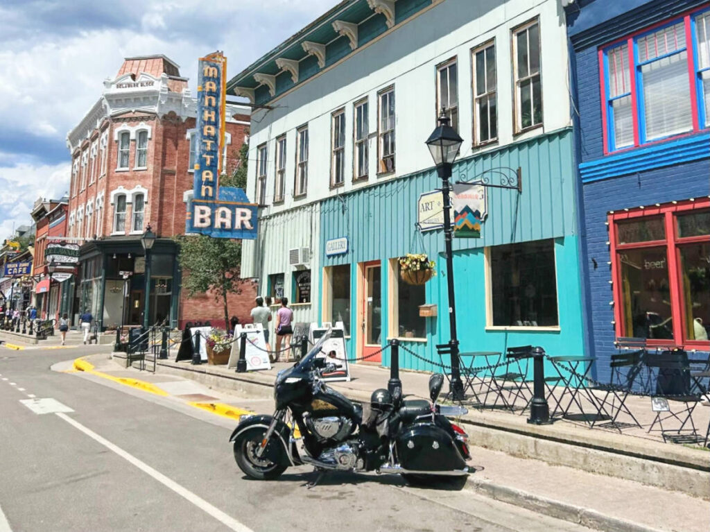 Colorful historic buildings in Downtown Leadville