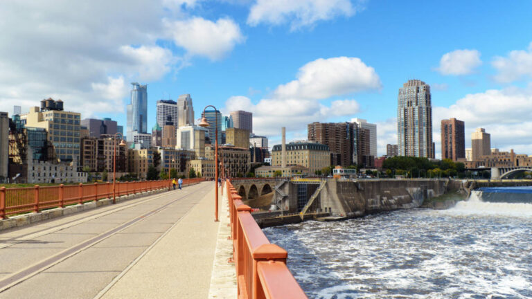 View of buildings in downtown Minneapolis