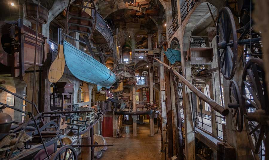View from the inside of the Mercer Museum