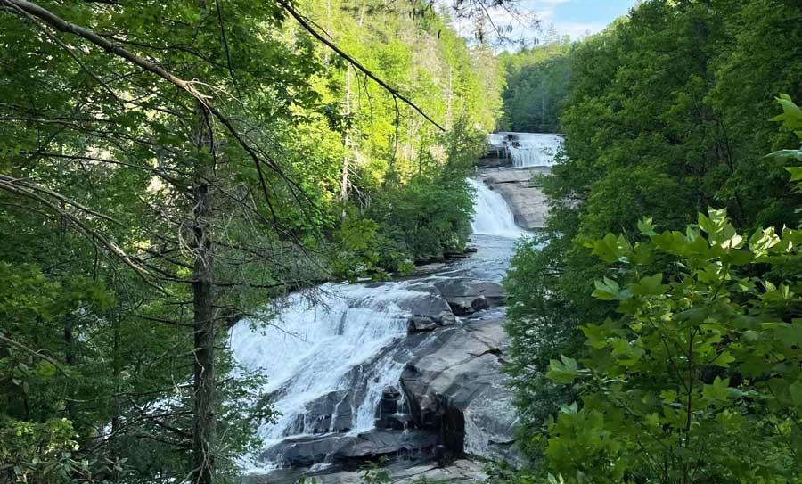 View of the Triple Falls from DuPont State Recreational Forest