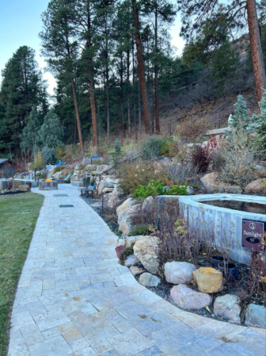 View of the pathway at the Durango Hot Springs Resort & Spa