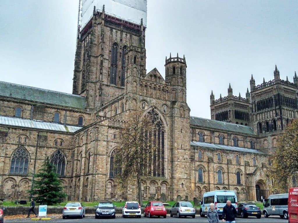 The Durham Cathedral from the outside