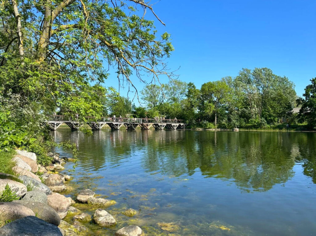 View of the Dyssebroen Bridge