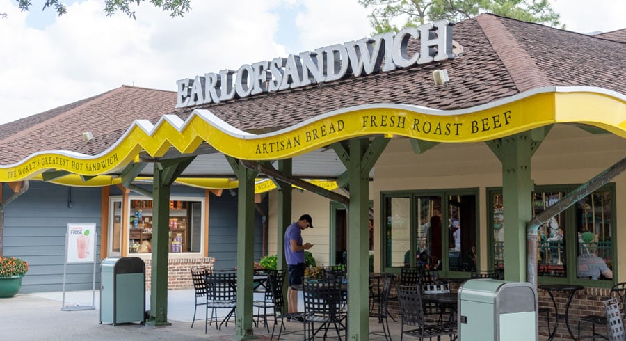View of the Earl of Sandwich from the outside