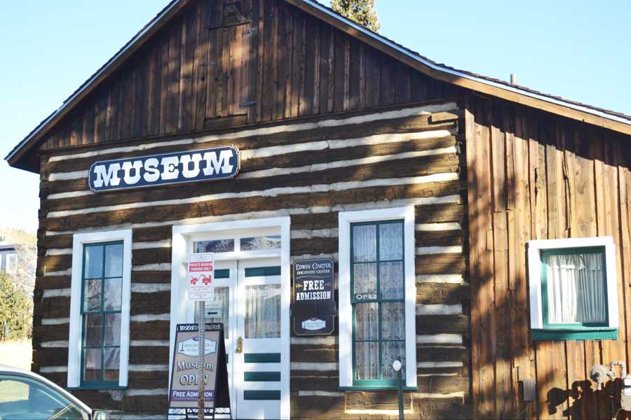 The Edwin Carter Museum in Breckenridge from the outside