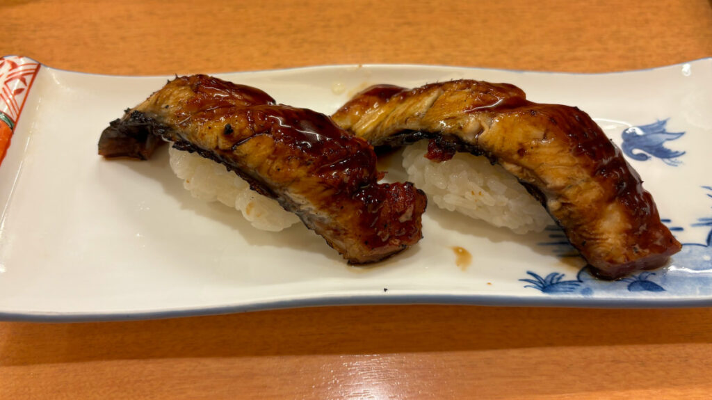 Delicious eel meal from Yama Sushi in Nishinari neighborhood