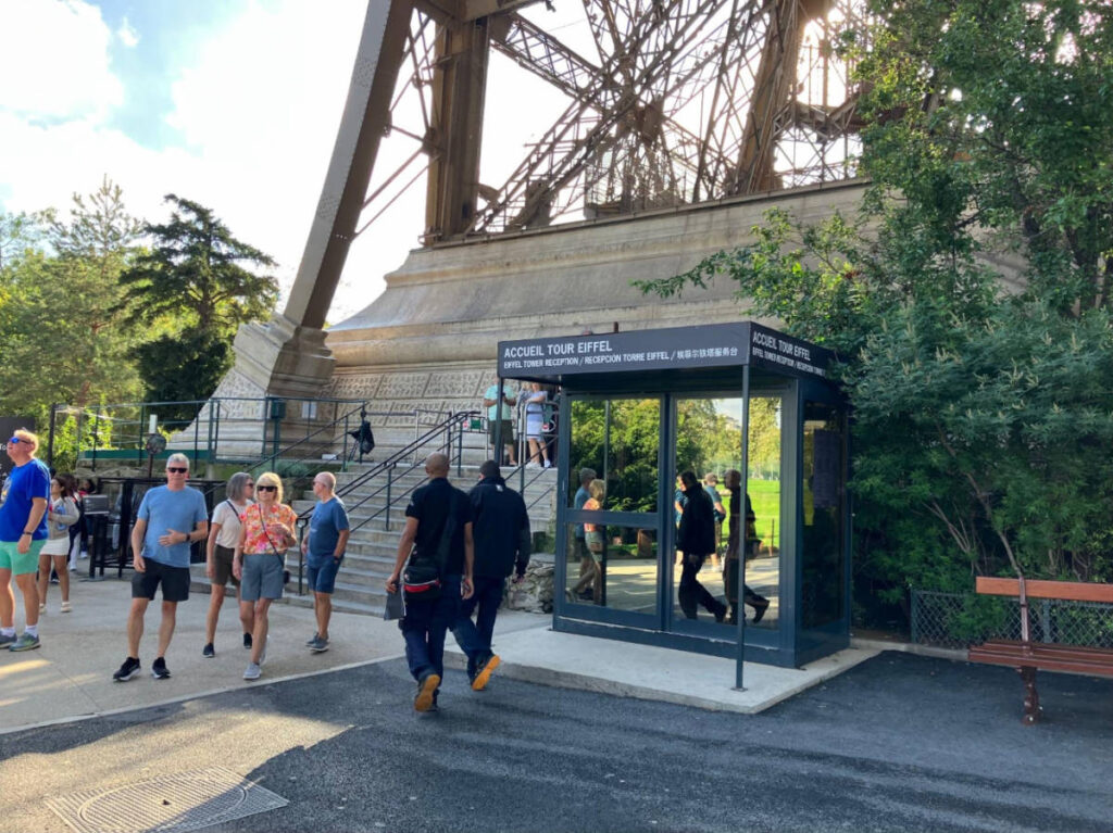 The Eiffel Tower Reception from the outside