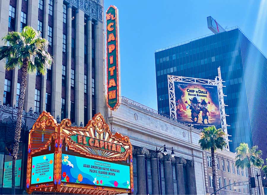 The El Capitan Theatre from the outside