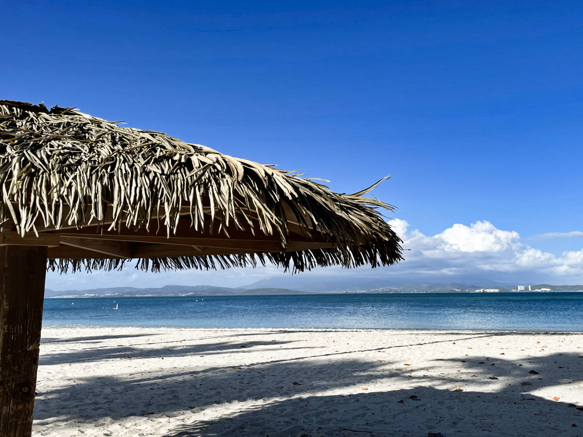 A beach hut at the beachfront of El Conquistador Resort