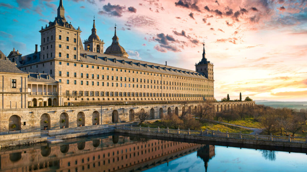 Exterior view of the great El Escorial