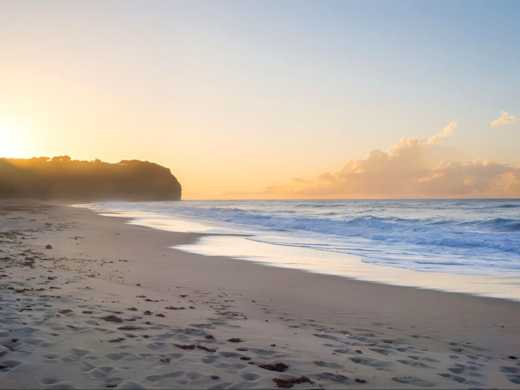 Serene sunset view at El Pastillo Beach