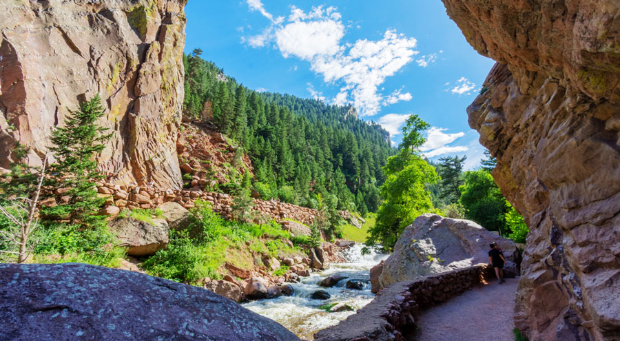 View of the Eldorado Canyon during a hike
