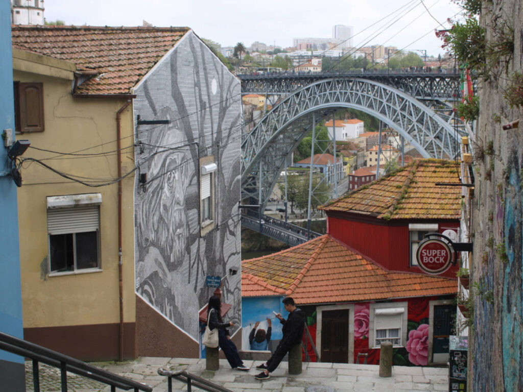 View from the stairs of Escadas dos Guindais