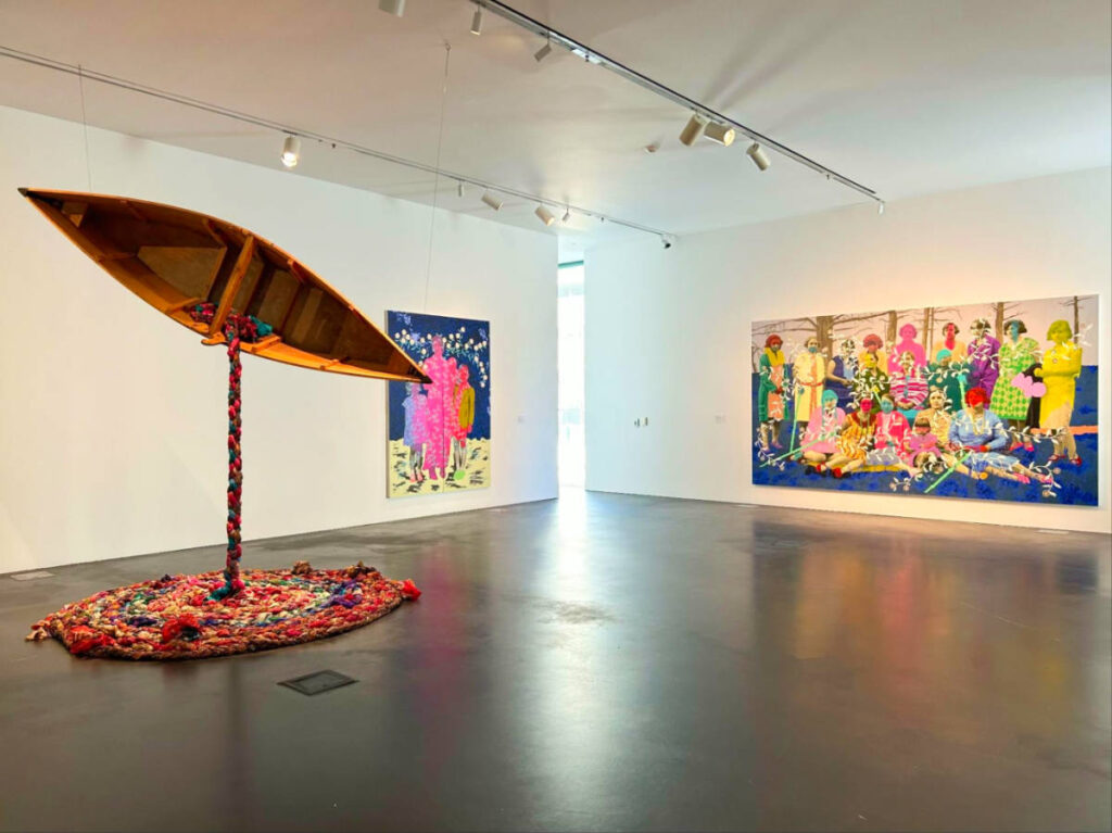 View of the colorful and unique exhibit inside the Museum of Contemporary Art Denver