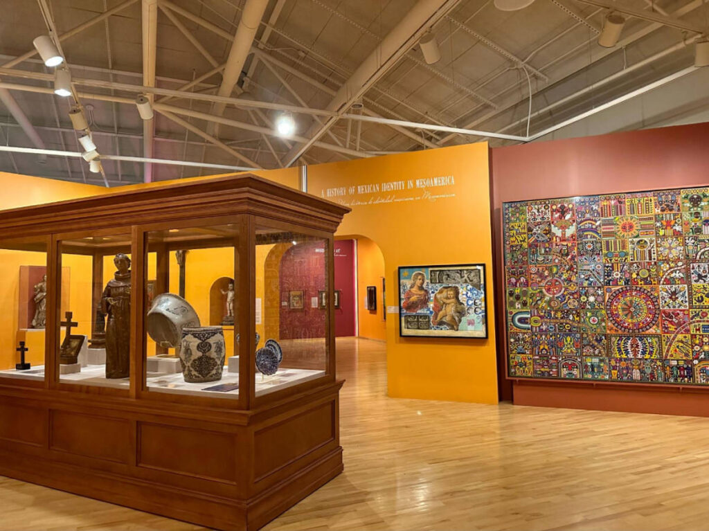 View of the first exhibit at the National Museum of Mexican Art