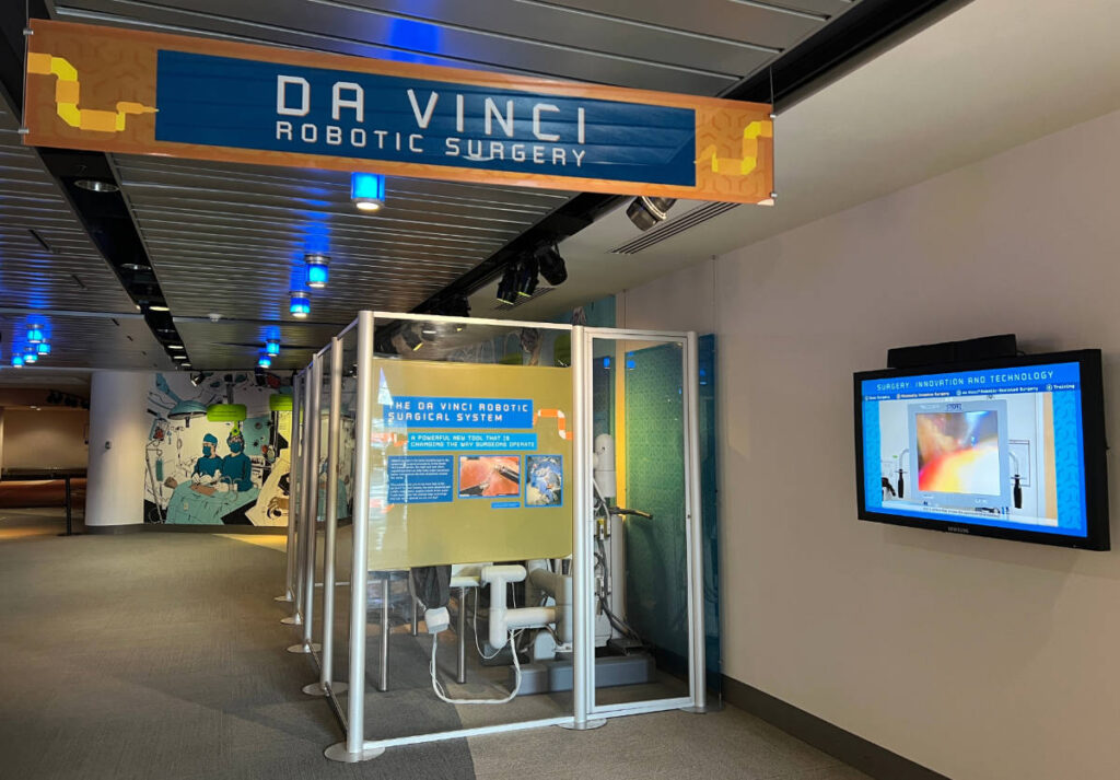 An interactive exhibit at the Liberty Science Center in New Jersey
