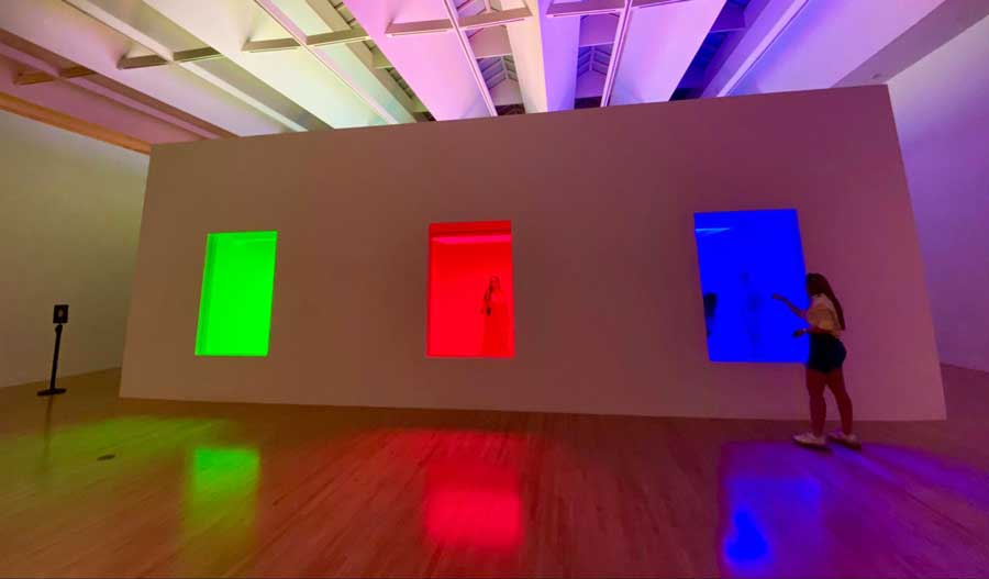 An art made by Kirsten Everberg displayed inside the Museum of Contemporary Art