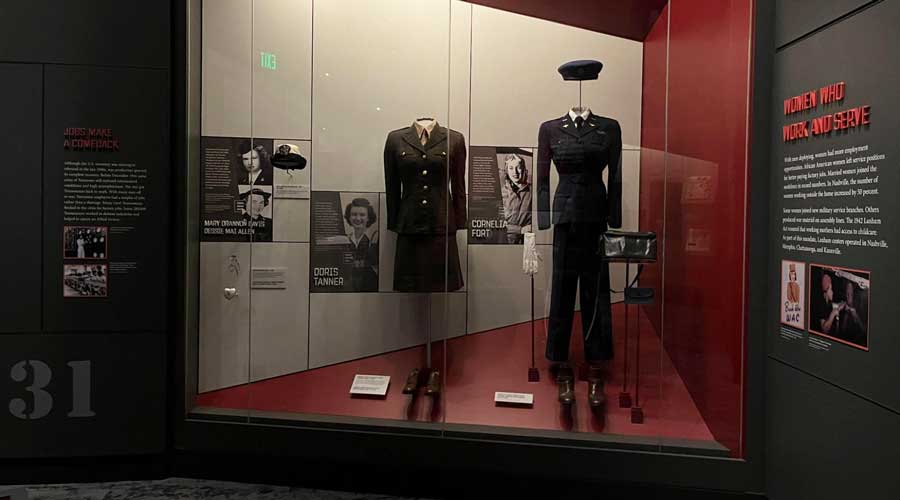 View of an exhibit at the Tennessee State Museum