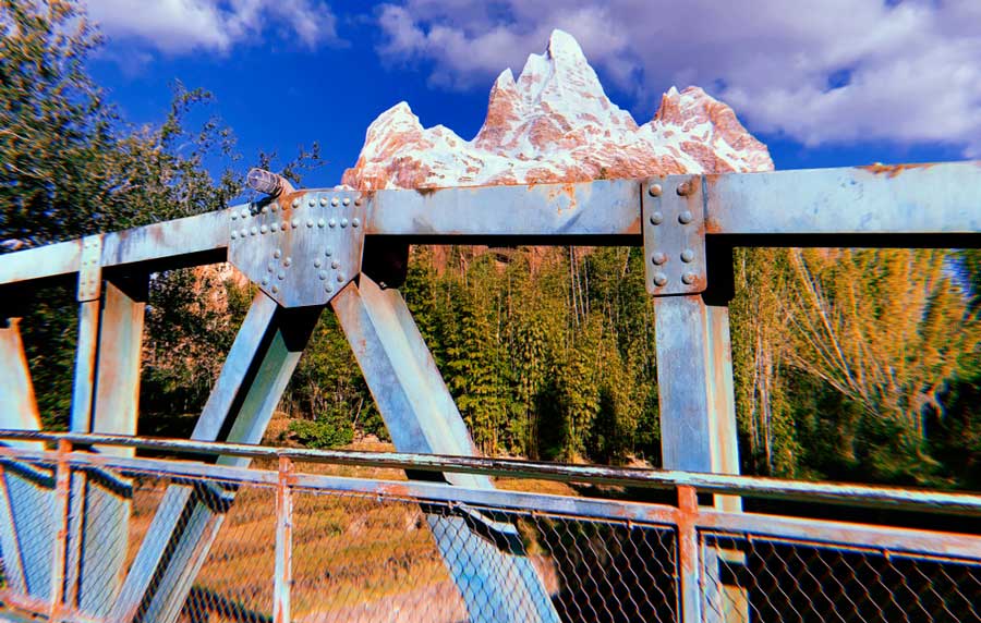 View of the Everest from Expedition Everest in Disney World