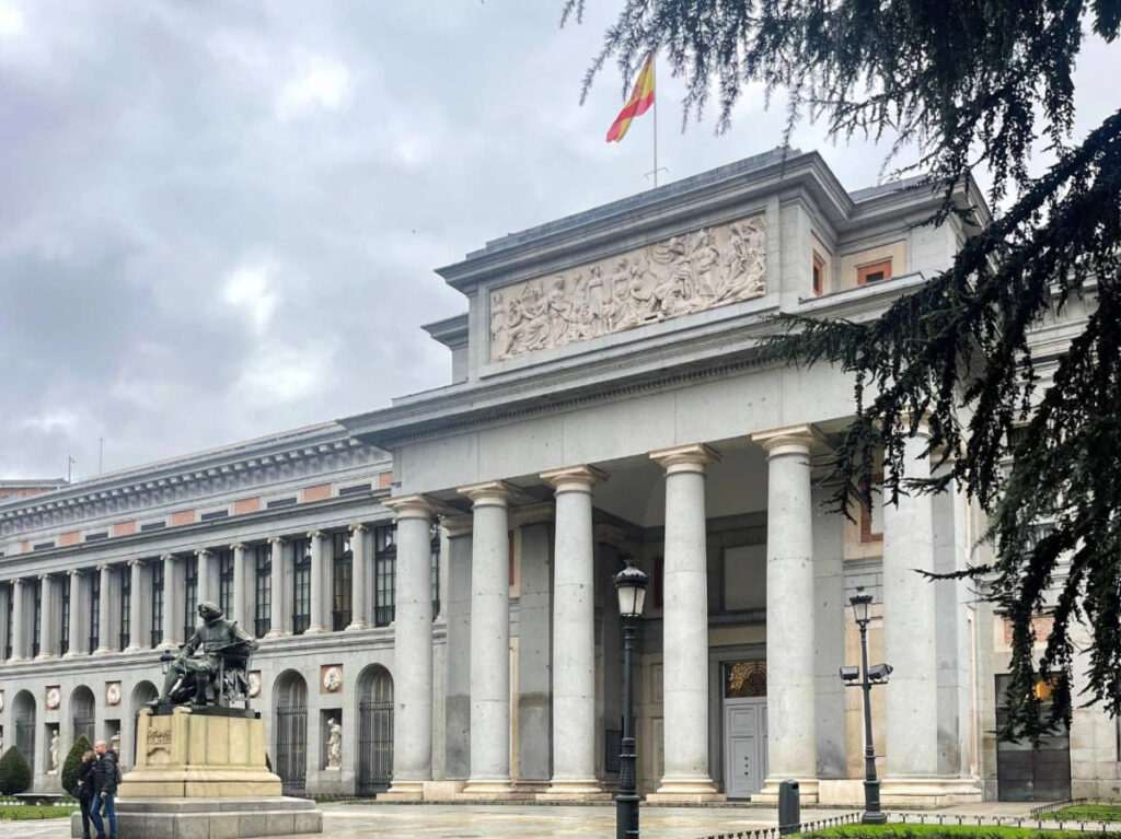 The Museo Nacional de Prado building from the outside